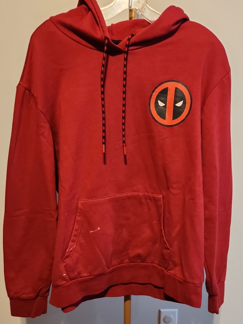 Men's Red Deadpool Graphic Hoodie Sweatshirt